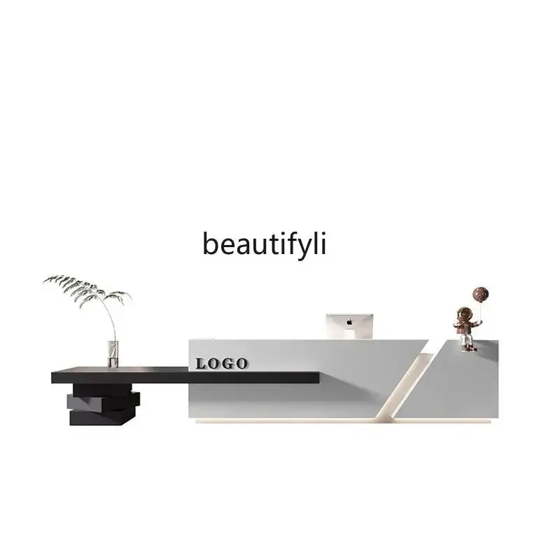 Hotel counter Company club Atmospheric office Reception desk Clothing shop Bar Beauty salon checkout page Painting