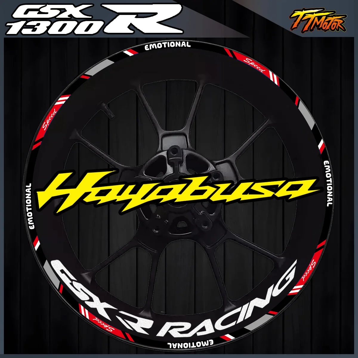 

Ступица колеса, полосатая лента, наклейка, аксессуары для мотоциклов, виниловые светоотражающие внутренние мото наклейки для Hayabusa GSX1300R RSX-R 1300