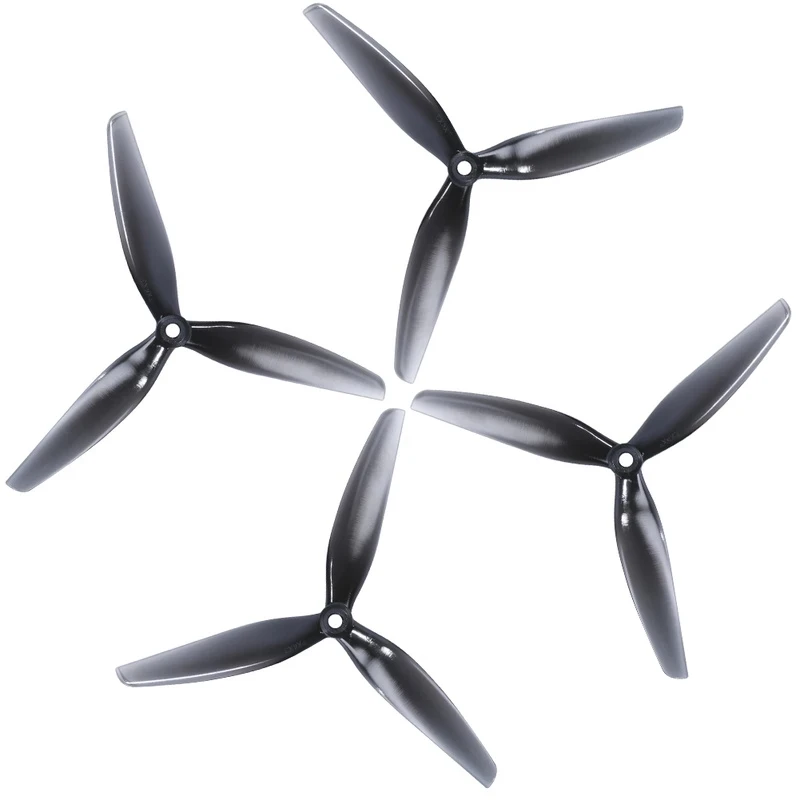 4PCS HQProp 7X4X3 7040 7inch 3 blade/tri-blade Propeller Light Grey (2CW+2CCW) Poly Carbonate for FPV RC Drone