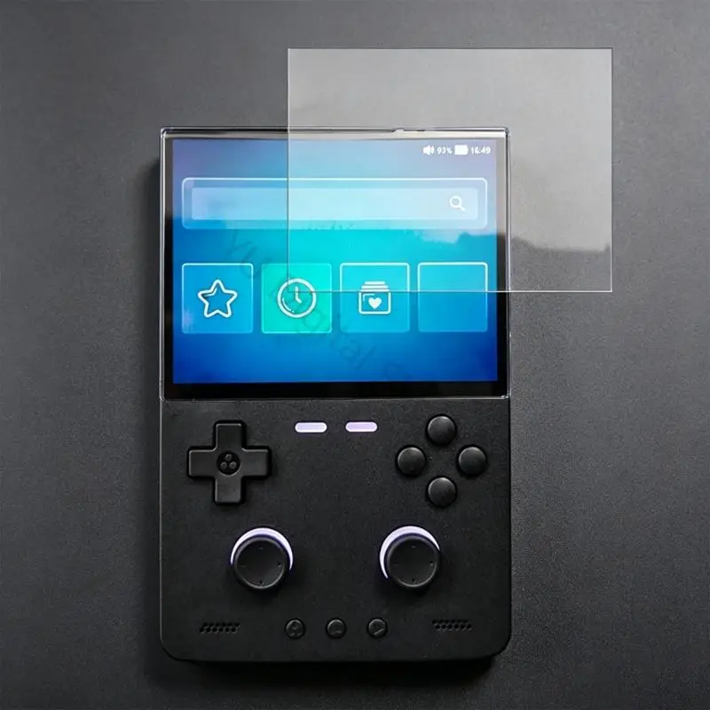 96BA Glas-Bildschirmfolie für Trimui Brick Handheld Game, 9H Härte, helle Bildschirmabdeckung – Detail 5