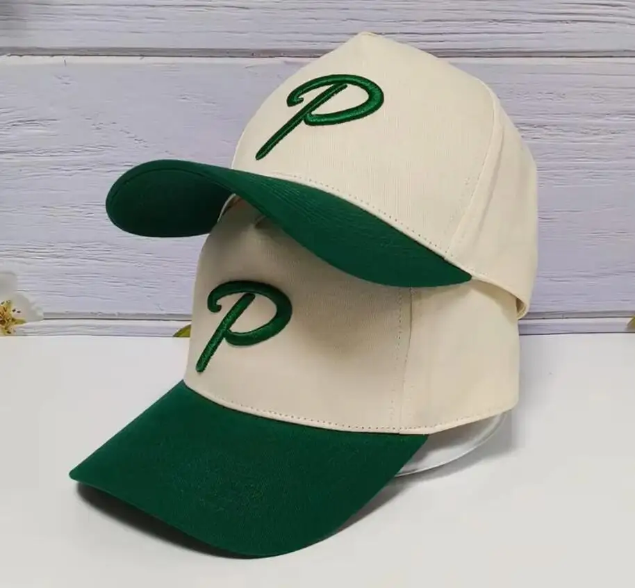 Embroidered Upside Down Hat 5 Panel Two Tone Baseball Cap Custom 3D Embroidered Hat Make Your Own Text Hat Trendy Trucker Hat