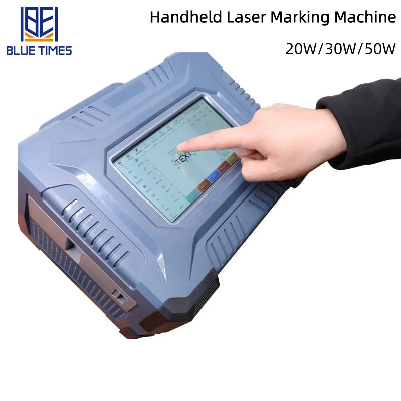 Handheld Marking Machine 20/30/50W Lithium-Battery-Powered Fibre Laser Marking Machine for Metal, Plastic, and Glass Engraving