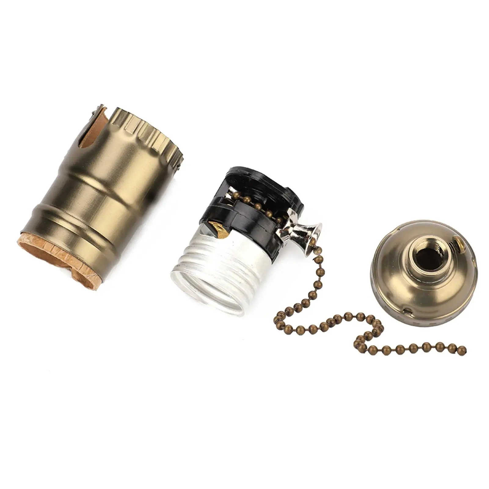 خمر الألومنيوم E27 مقبس الإضاءة 250 فولت 250 واط قاعدة مصابيح مع سلسلة سحب للمنزل بار فندق مطعم الجدول مكتب الاستخدام