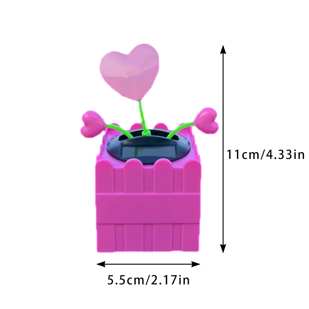 Swaying Heart Rose Car Ornament - a lovely floral decoration for car interior and home, ideal as a lady's gift