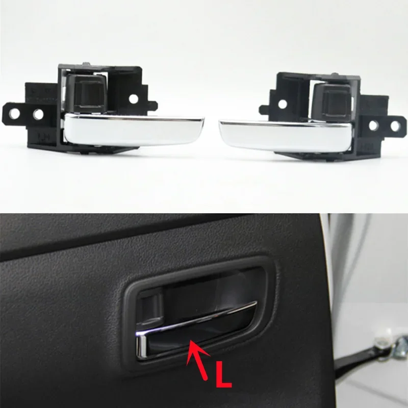 

4 Doors Chrome Inner Inside Door Handle For Mitsubishi Mirage 2012-2016 Outlander 2013-2018 ASX 2011-2016
