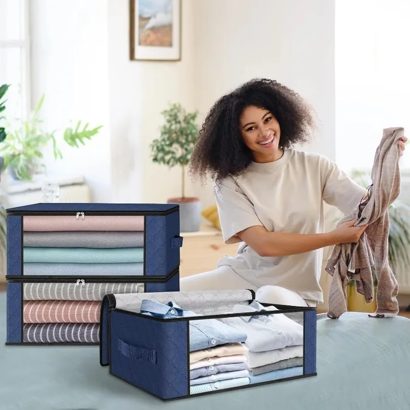 Storage 3-Pack Clothes Organizer Storage Bags