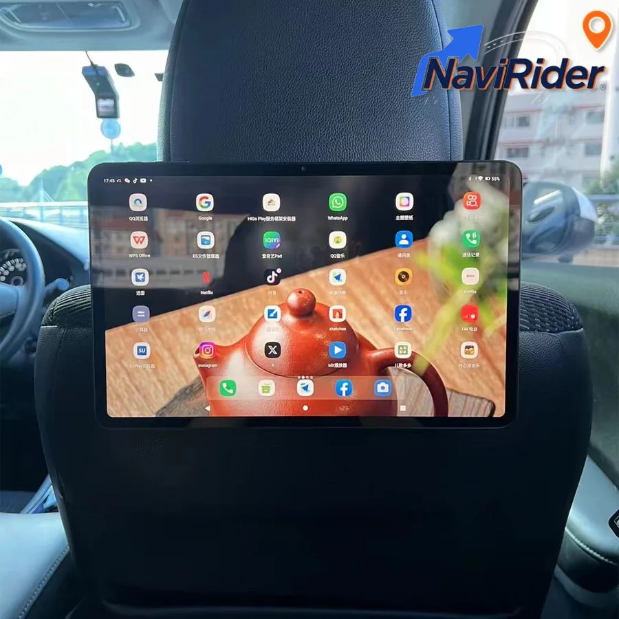 12.5inch Universal Headrest Monitor Display Android Rotating Screen Touch Tablet Car Rear Seat Entertainment Multimedia Player