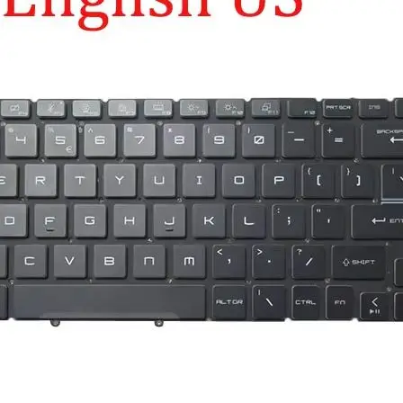 Laptop 4-zone RGB Backlight Keyboard For MSI Bravo 15 C7UDXK C7UCXK English US Black Without Frame New