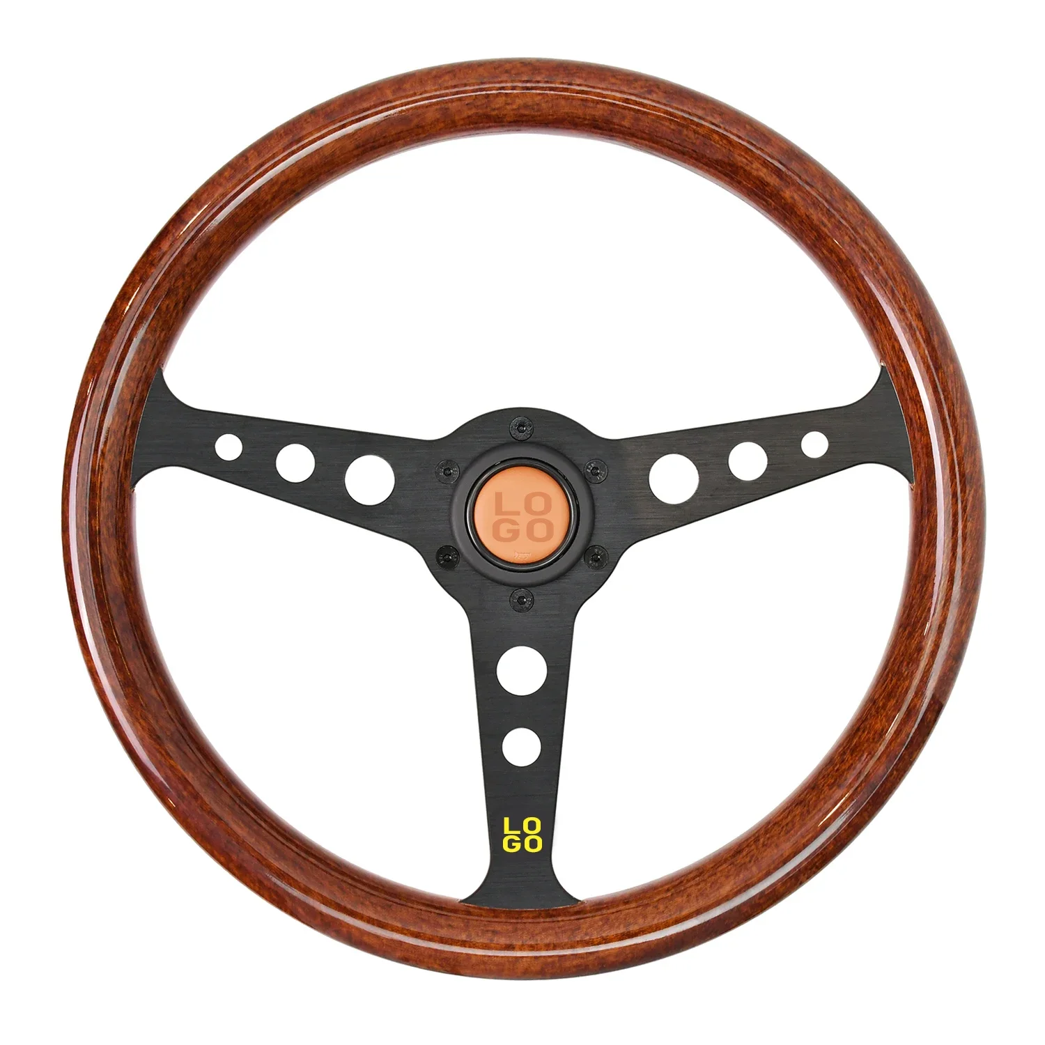 

Universal JDM Classic Style Micro-fiber Steering Wheel 14inch Car Sports Steering Wheel