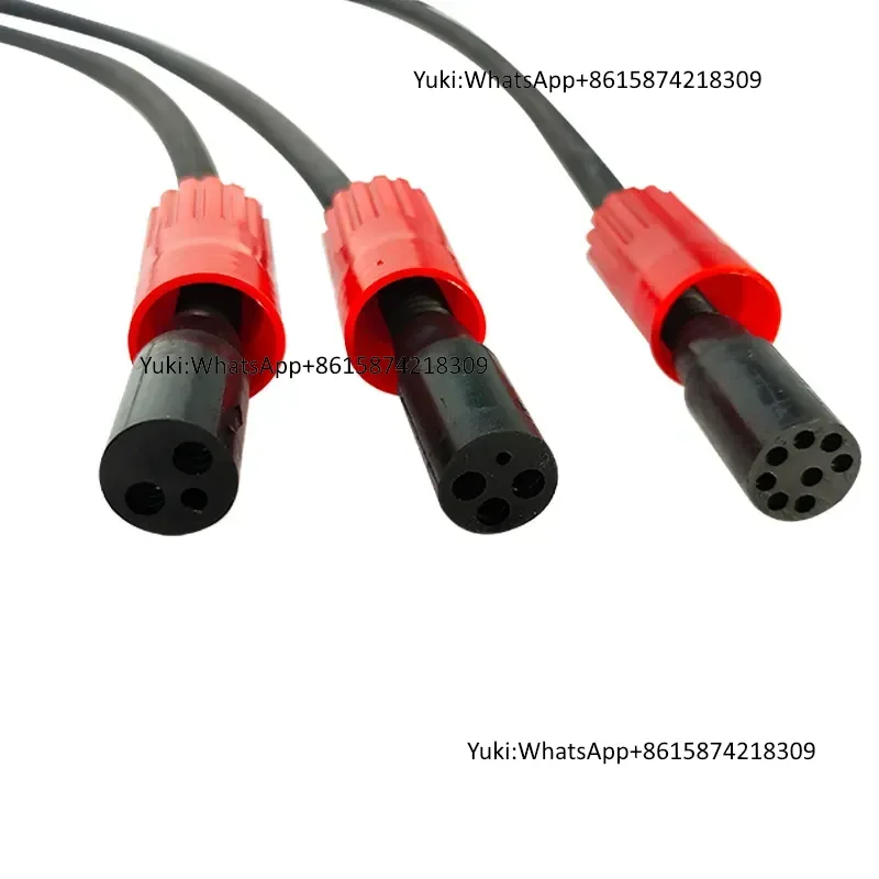 Underwater Rov Auv 0.45m Waterproof Connector with 3-Core Design