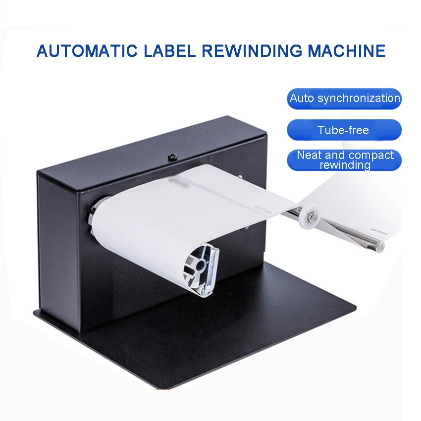 180MM Automatic Label Rewinding Machine Sticker Rewinder Barcode Label Two-way Rewinder Label Paper Rewinder