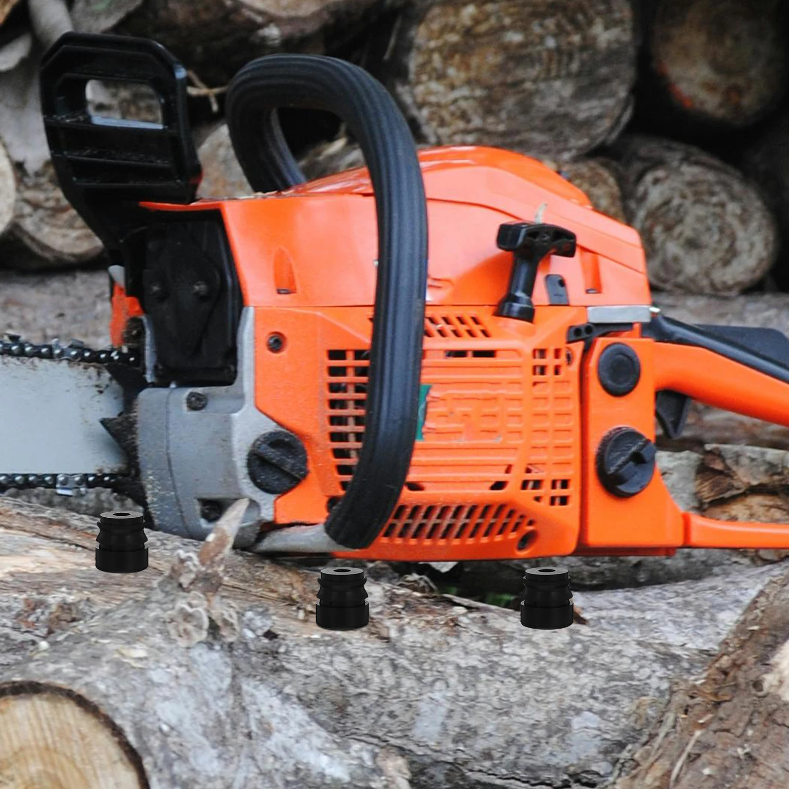 

10 Piece Chainsaw Anti-Vibration Rubber Pads Damping Block Buffer Handle Replacement Parts Tool for Mowers