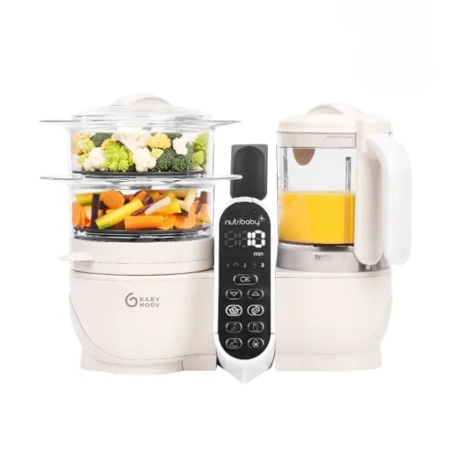 Duo Meal Station 6-in-1: Multi-Speed Baby Food Maker, Steamer & Puree Blender, Baby Food Processor that Warms & Defrosts, Bottle
