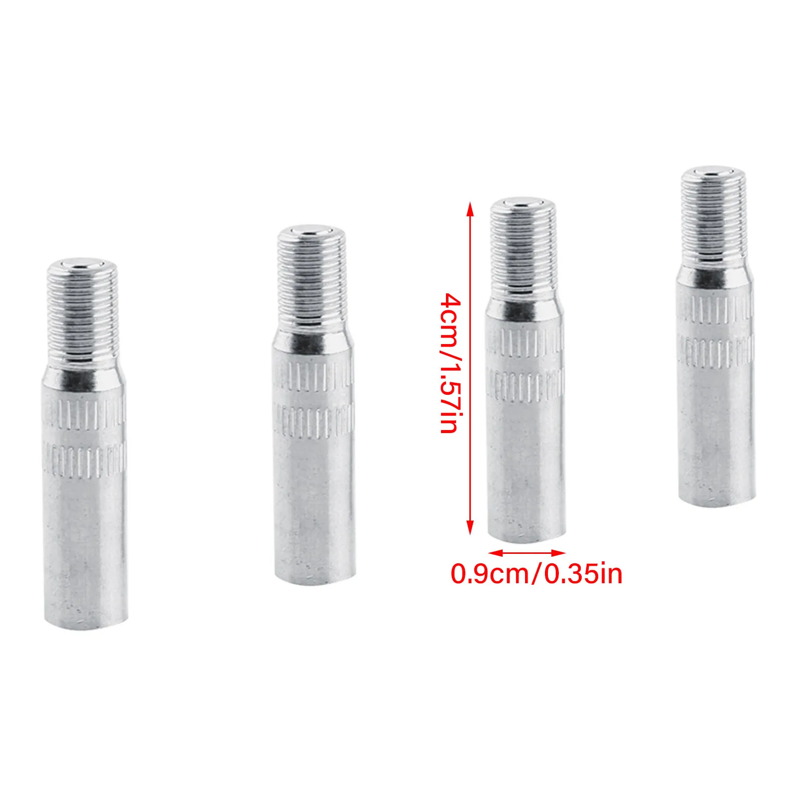 قبعات الصمام تمديد 4x المعادن عجلة السيارات صمام قبعات الجذعية ملحقات موسع سيارة شاحنة فان قافلة الإطارات صمام التمديد #6