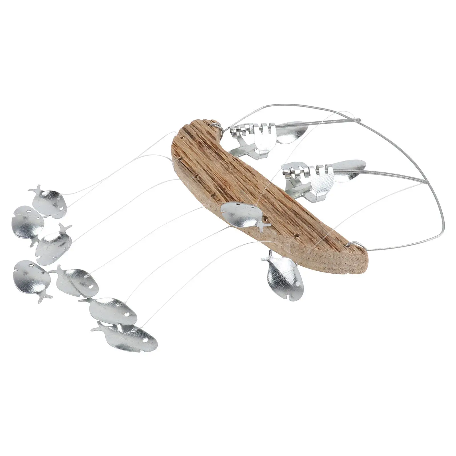 1Pcs Fisherman Style Wind Bell Hanging Decoration for Home Garden Patio Room Window Outdoor Indoor Decor Creative Melodious Wind