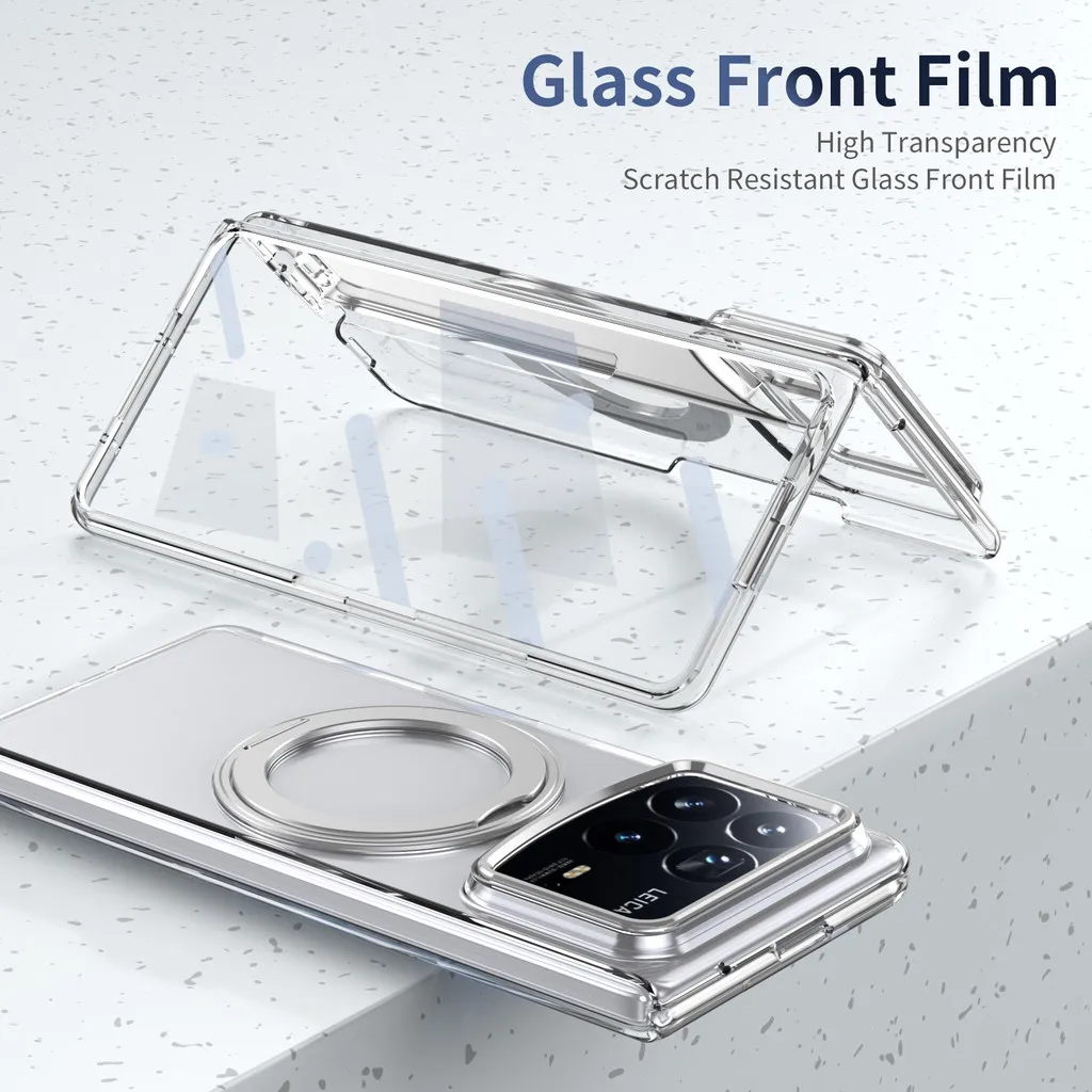 

Прозрачный силиконовый магнитный раскладной чехол для телефона Xiaomi Mix Fold 4 5G 360 ° Магнитный кронштейн, защитная крышка для линз от падения