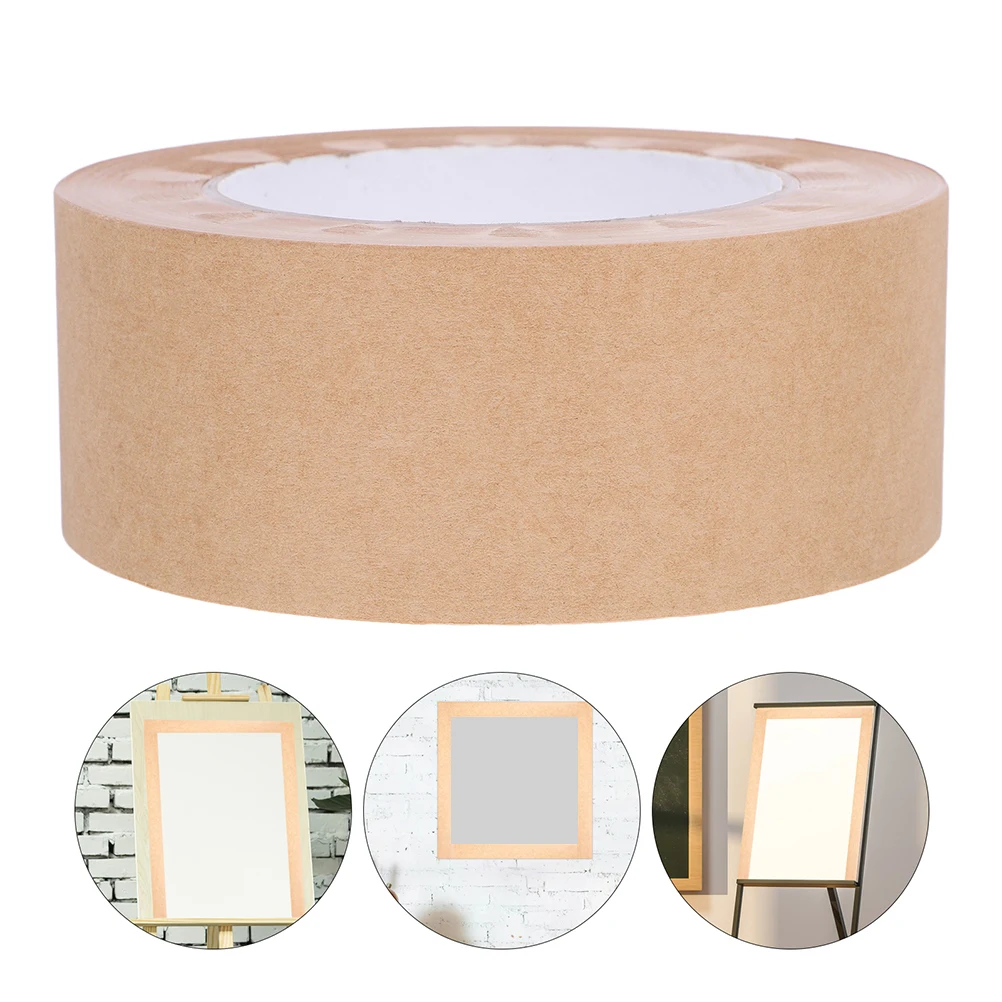Watercolor Painting Tape 2 Rolls Water Activated Framing Picture Frame Backing Paper Packing Effortless Application Wear