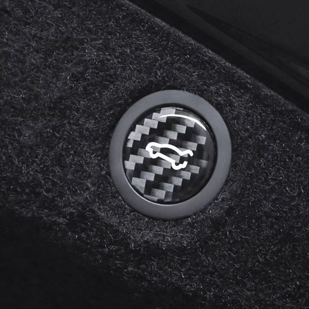 

1pc Car Rear Trunk Switch Sticker Interior Button Decoration Cover Console Button Self-Adhesive Decal for Tesla Model 3 Model Y