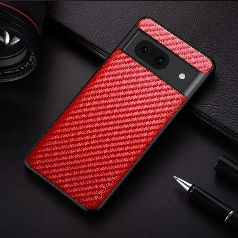

Чехол для телефона с текстурой углеродного волокна для Google Pixel 8 Pro, модный дизайн, мягкая задняя крышка, чехол для Pixel 8 pro