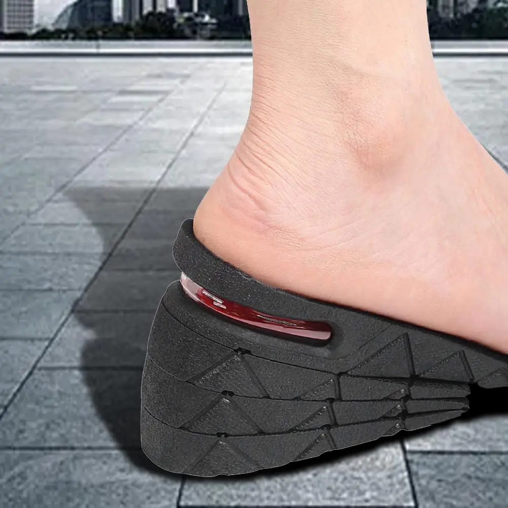 1 Pair Air Cushion Elevator Shoe Insole Lifts Inserts Invisible Air Cushion Women's Men's Multi-Layer Booster Pads