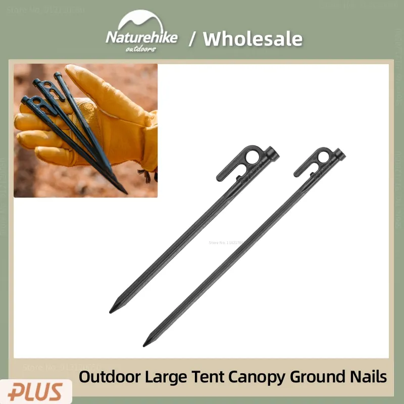 

Naturehike Camping Travel Large Tent Pegs Canopy Outdoor Portable Ultralight 201 Cast Steel Nails Camping Accessories 20/30cm