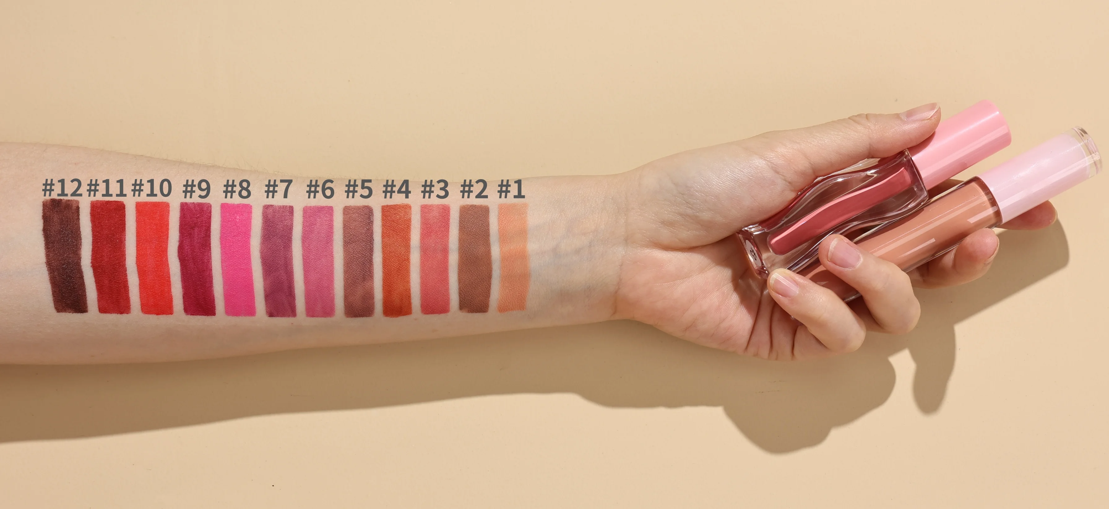Lip Gloss Matte Nude Shade Liquid Lipstick Custom Private Label Vendor Lipgloss Vendor Wholesale Waterproof Vegan Cruelty-Free