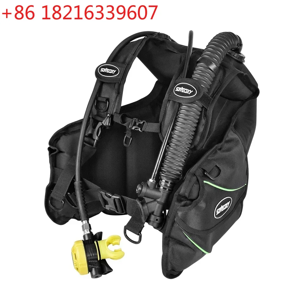 YAO Diving Buoyancy Compensator Scuba Front Adjustable BCD Wetsuit Vest with Quick-Release Weight Integrated Pocket For Spearfis