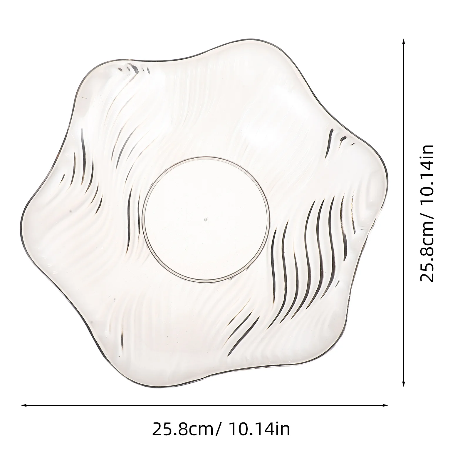 طبق فاكهة بلاستيكي سماوي على شكل قرص العسل صينية للوجبات الخفيفة طبق الحلوى وعاء للسلطة منظم مطبخ منزلي متعدد الوظائف #5