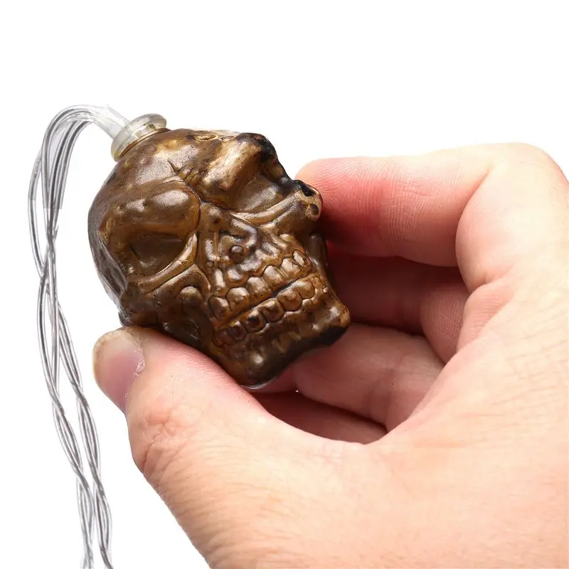GOOD-LED Halloween Skull String Lights Lamp DIY Hanging Horror Halloween Decoration For Home Party Supplies 20LED