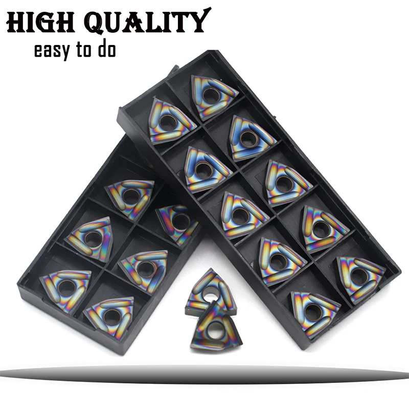 10PCS WNMG080404 R ZC SF4025 SF4425 SF1125 External Turning Tools Carbide Insert WNMG 080404 Metal Lathe Tools Inserts