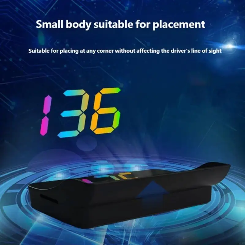 D5BE User Friendly Automotive HUD Digital Speedometer Featuring Brightness Optimized Display And Compact Portable Design