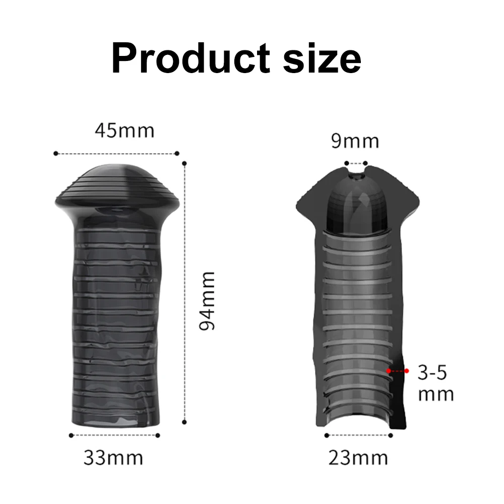 Cock Ring Reusable Silicone Delay Ejaculation Stronger Erection Sex Toys Supplies Nozzle Ring Cock Sex Toys For Men Glans Bare