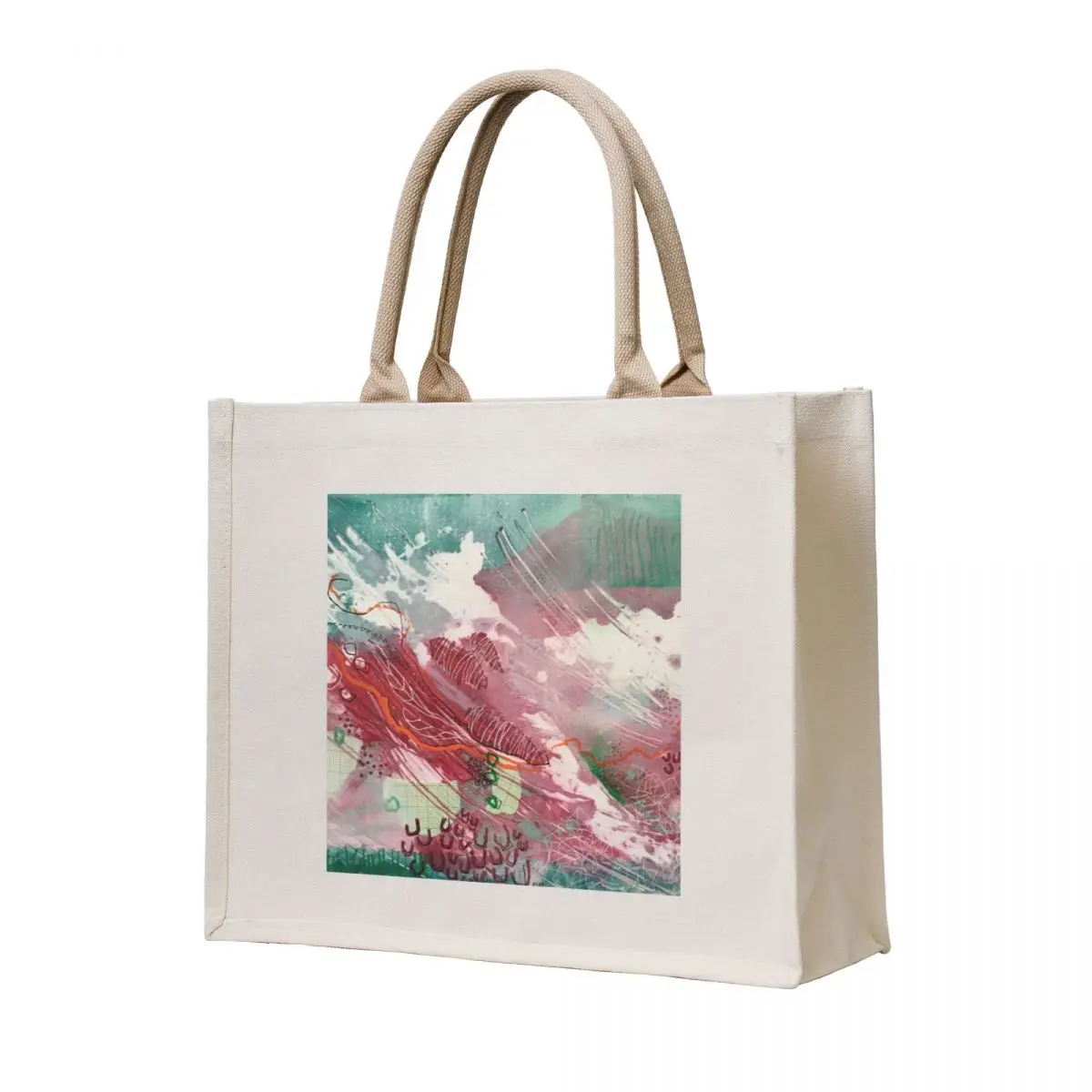 

Cherry Berry - Abstract Expressionism Tote Bag Women's shopper bag Big bag reusable shopping