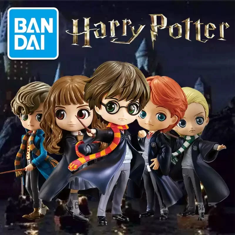 

Original Bandai Q Posket Harry Potter Series Severus Snape Version Role Draco Malfoy Hermione Action Figure Anime Collectible