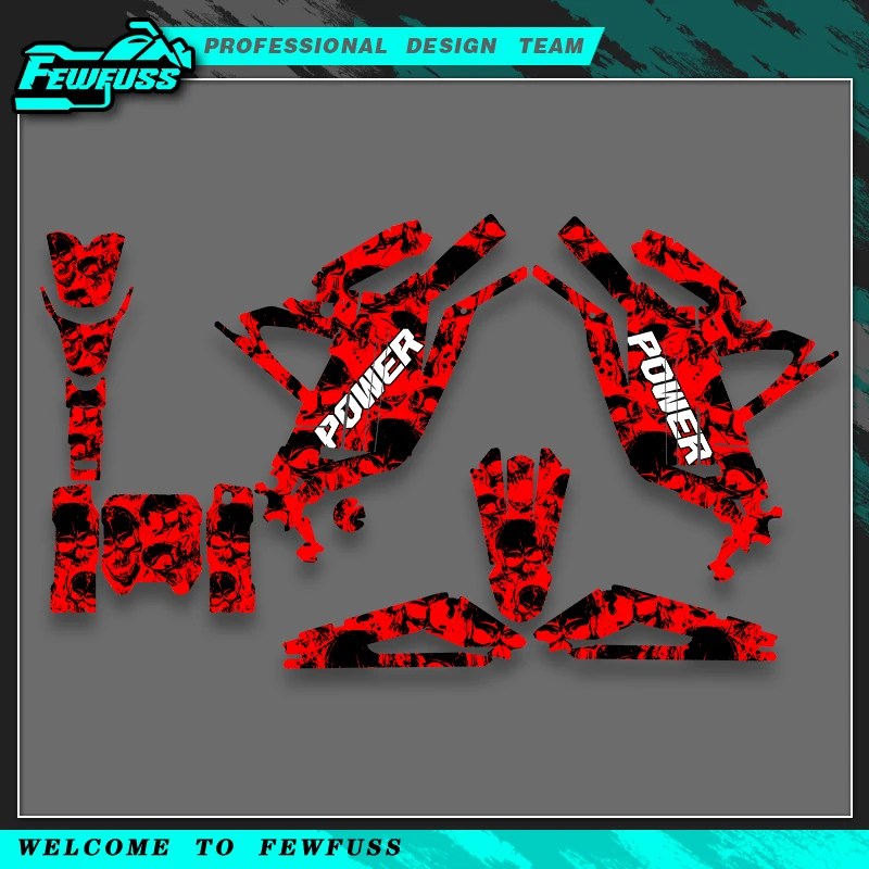 

Fewfuss для Light Bee X 2023 2024, графические наклейки, наклейки для мотоцикла, индивидуальный номер