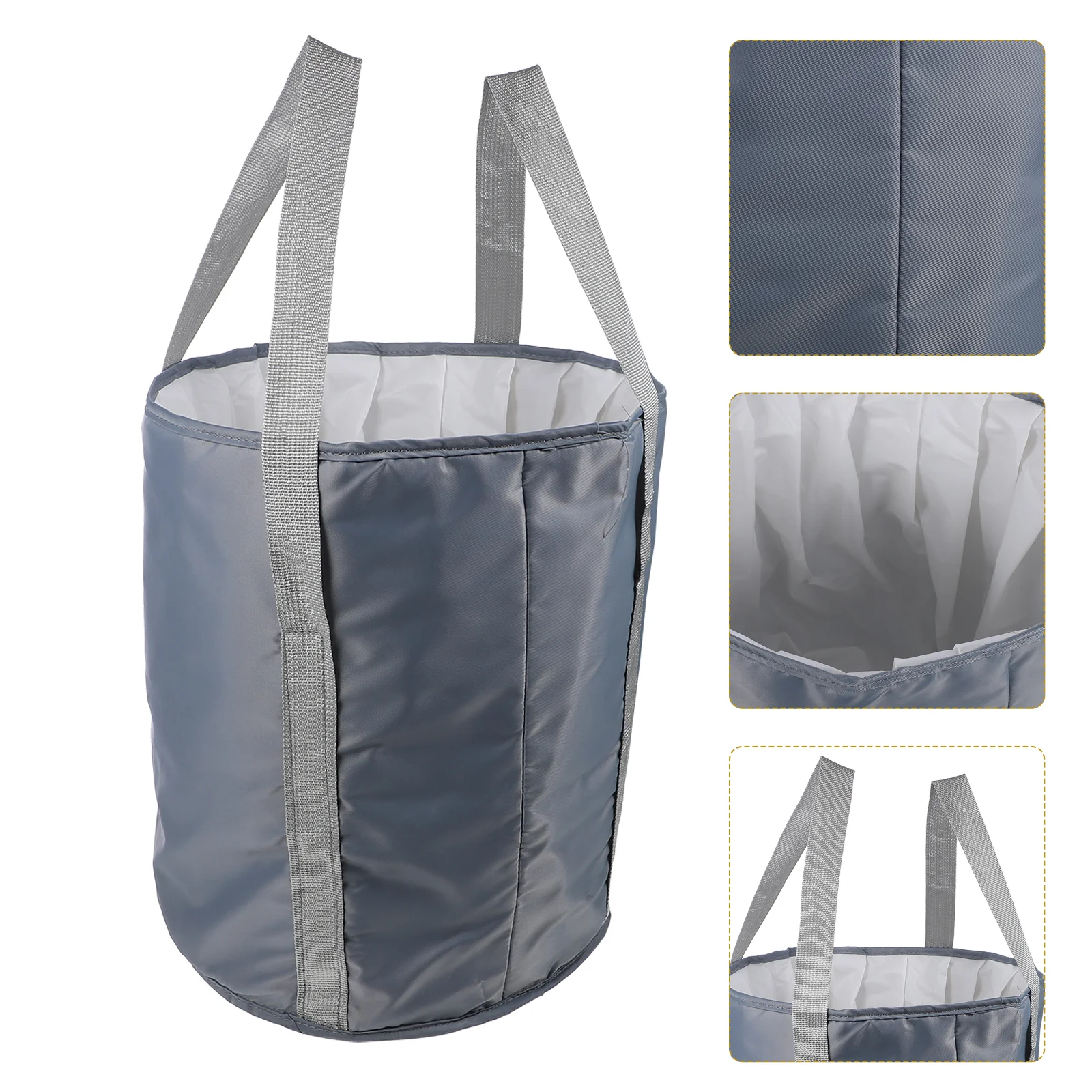 Foot Soaking Bucket Aluminum Film Insulation Cotton Polyester Twill Thick PEVA Waterproof Layer Home Travel Massage