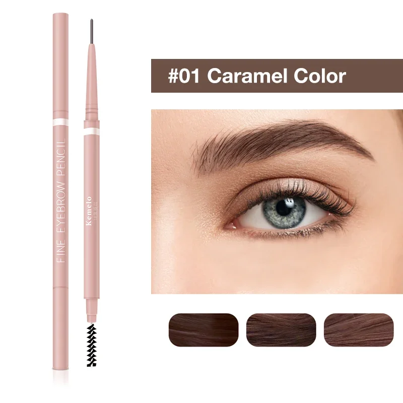 1.5mm Ultra Fine Double-Ended Eyebrow Pencil Waterproof Sweat-proof Long Lasting Professional Eye Makeup for Women Eyebrow Tint