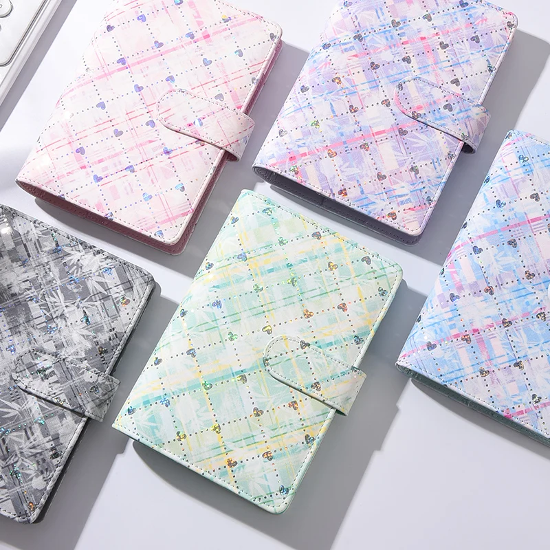 A6 Colorful Gradient DIY Binder Notebook Cover Diary Agenda Planner Paper Cover School Stationery