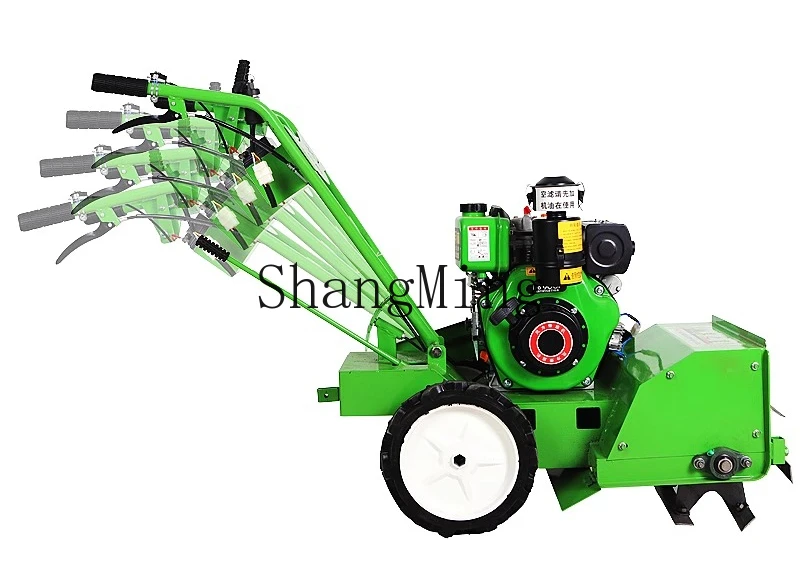 ZYH new four-wheel drive lawn mower multi-functional high-horsepower trenching and soil loosening agricultural grass crusher