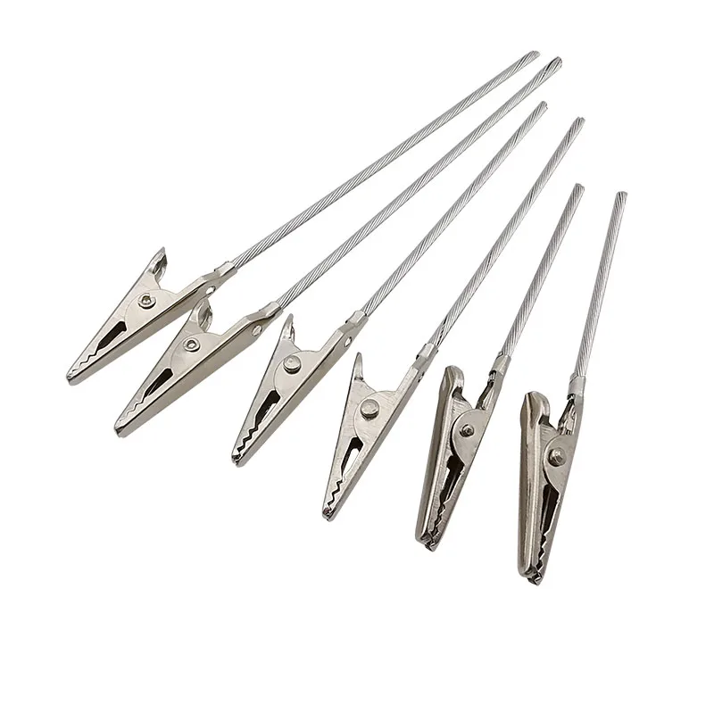 10Pcs Mini Metal Alligator Clips Non-Insulated Test Metal Wire Tails Crocodile Clamp Label Note Holder DIY Accessories Tool Clip