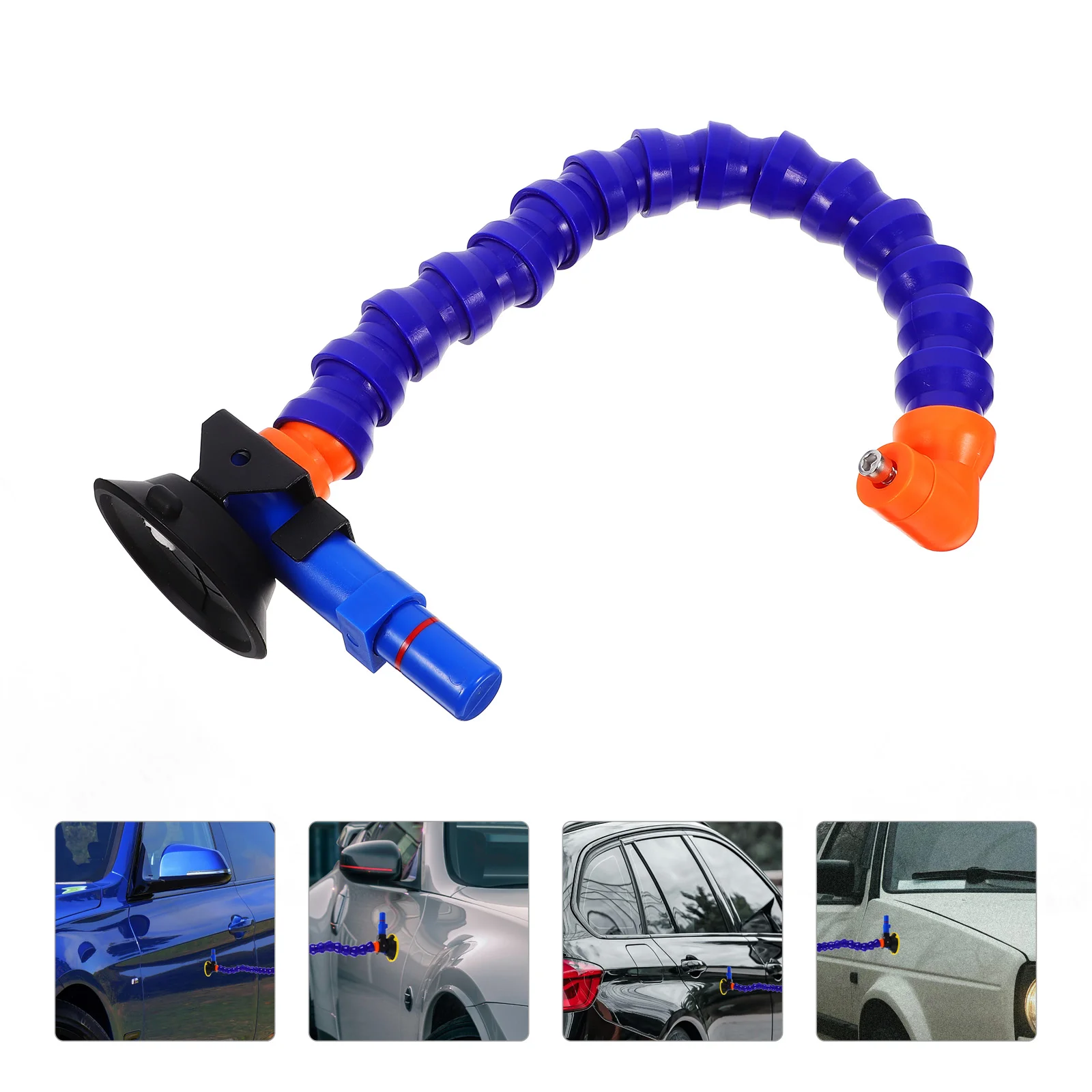 

Portable Suction Cup Mount Cups Dent Remover Nylon Car Puller Repair with Gooseneck Tube