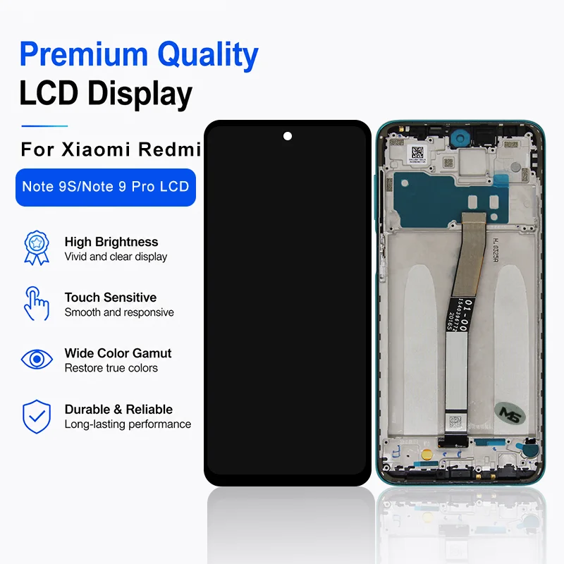 IPS For Xiaomi Redmi Note 9S LCD M2003J6A1G Touch Screen Panel For Redmi Note 9 Pro Display Digitizer Assembly Replacement Parts