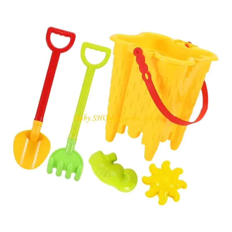 23GD Sand and Water Play Kits Set 5 voor kinderen bevordert hands -on leren en fantasierijke Play Beach en Pool Sandpit Toy