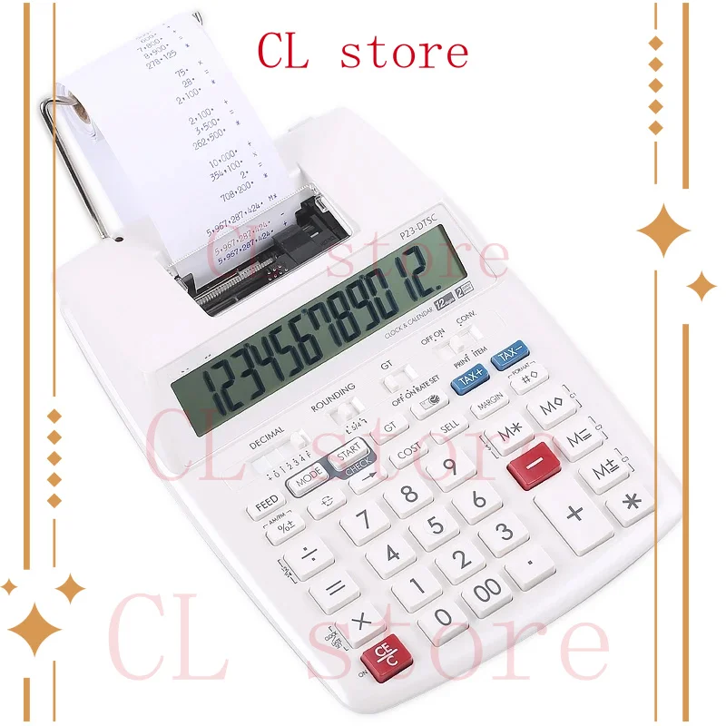 

Computer Battery or AC Power P23-DTSC Two Color Printing Calculator Bank Accounting Financial Printing