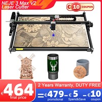 NEJE 3 Max V2 CNC Laser Engraver Cutter E80/E40 Laser Module DIY Laser Engraving Cutting Machine for Metal Wood Wireless Control