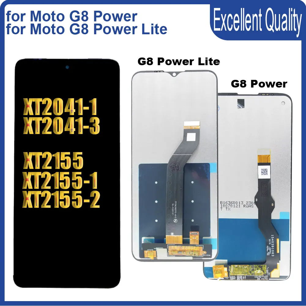 

New LCD for Motorola Moto G8 Power XT2041-1 LCD Display Touch Screen Digitizer Replacement for Moto G8 Power Lite XT2055 LCD