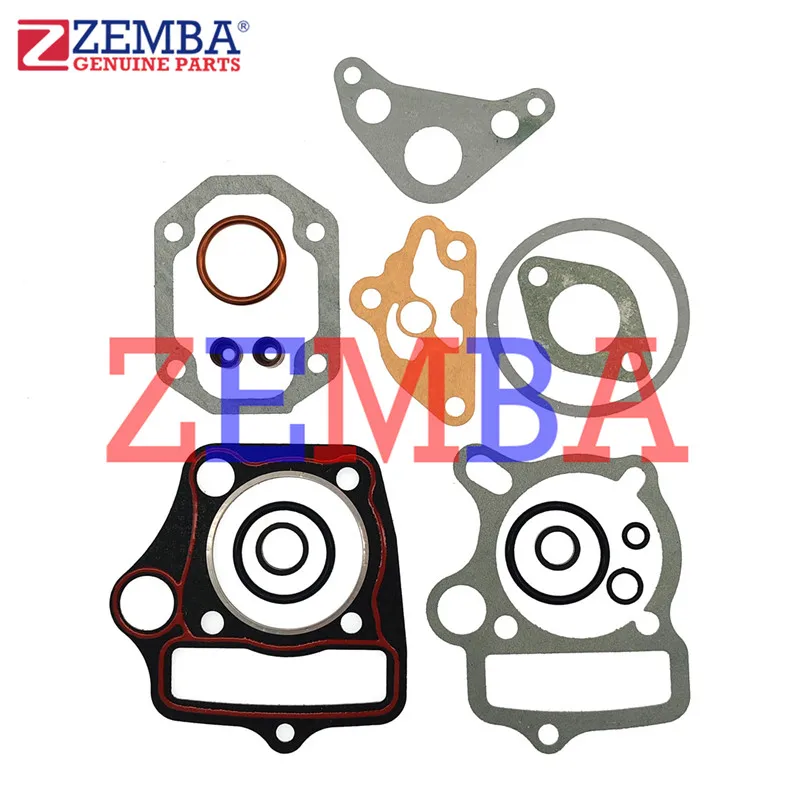 Fotografia 3: 52.4mm furo 110cc conjunto médio junta com vedação da válvula para honda c110 gilera smash110 atv110 atv dirtbike cruz acessórios de motocicleta