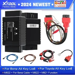 XTOOL M822 M821 Adapter For Benz For Toyota 8A AIl Key Lost Programming Need Work With KC501 Programmer For X100PAD3 X100MAX