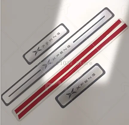 Car AccessoriesFor XPENG X9 P5 P7 G3 G3I G6 G9 2021~2025 Scuff Plate Stainless Steel Door Sill Plate Auto Pedals Protector Cover