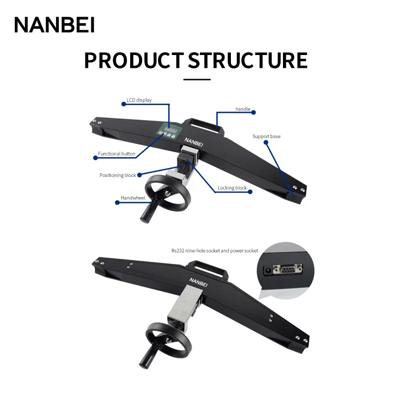 20KN Steel Wire Rope Tension Tester Tension Tester Belt Digital Tension Meter
